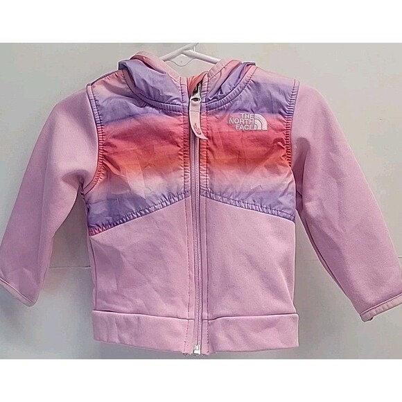The North Face Infant Baby Girls Hoodie Jacket Fleece 6-12 Months - Picture 1 of 13